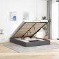 Preview: ARDEBO.de - Ottoman-Bett ohne Matratze Dunkelgrau 140x190 cm Stoff