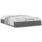 Preview: Ottoman-Bett ohne Matratze Dunkelgrau 140x190 cm Stoff