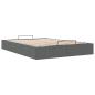 Preview: Ottoman-Bett ohne Matratze Dunkelgrau 140x190 cm Stoff