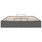 Preview: Ottoman-Bett ohne Matratze Dunkelgrau 140x190 cm Stoff