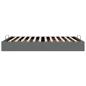 Preview: Ottoman-Bett ohne Matratze Dunkelgrau 140x190 cm Stoff