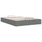 Preview: Ottoman-Bett ohne Matratze Dunkelgrau 140x190 cm Stoff