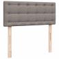 Preview: Ottoman-Bett mit Matratze Taupe 120x200 cm Stoff