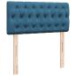 Preview: Ottoman-Bett mit Matratze Dunkelblau 80x200 cm Samt