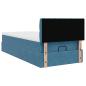 Preview: Ottoman-Bett mit Matratze Dunkelblau 80x200 cm Samt