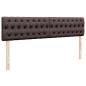 Preview: Ottoman-Bett mit Matratzen Dunkelbraun 200x200 cm Stoff