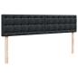 Preview: Ottoman-Bett mit Matratzen Schwarz 200x200 cm Kunstleder