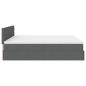 Preview: Ottoman-Bett mit Matratzen Dunkelgrau 180x200 cm Stoff