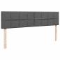 Preview: Ottoman-Bett mit Matratzen Dunkelgrau 180x200 cm Stoff