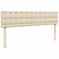 Preview: Ottoman-Bett mit Matratzen Creme 180x200 cm Stoff
