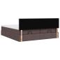 Preview: Ottoman-Bett mit Matratzen Dunkelbraun 180x200 cm Stoff