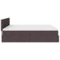 Preview: Ottoman-Bett mit Matratzen Dunkelbraun 180x200 cm Stoff