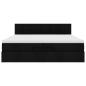 Preview: Ottoman-Bett mit Matratzen Schwarz 200x200 cm Stoff