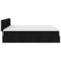 Preview: Ottoman-Bett mit Matratzen Schwarz 160x200 cm Stoff