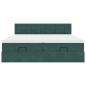 Preview: Ottoman-Bett mit Matratzen Dunkelgrün 180x200 cm Samt