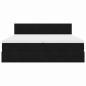 Preview: Ottoman-Bett mit Matratzen Schwarz 160x200 cm Samt