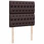 Preview: Ottoman-Bett mit Matratze Dunkelbraun 80x200 cm Stoff