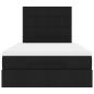 Preview: Ottoman-Bett mit Matratze Schwarz 120x200 cm Stoff