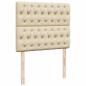 Preview: Ottoman-Bett mit Matratze Creme 120x200 cm Stoff