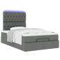Preview: Ottoman-Bett mit Matratze Dunkelgrau 120x190 cm Stoff