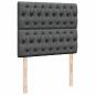 Preview: Ottoman-Bett mit Matratze Dunkelgrau 120x190 cm Stoff