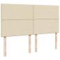 Preview: Ottoman-Bett mit Matratzen Creme 200x200 cm Stoff