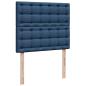 Preview: Ottoman-Bett mit Matratze Blau 120x200 cm Stoff