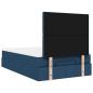 Preview: Ottoman-Bett mit Matratze Blau 120x200 cm Stoff