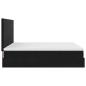 Preview: Ottoman-Bett mit Matratzen Schwarz 200x200 cm Samt