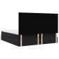 Preview: Ottoman-Bett mit Matratzen Schwarz 200x200 cm Samt