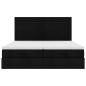 Preview: Ottoman-Bett mit Matratzen Schwarz 200x200 cm Stoff