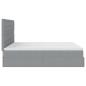 Preview: Ottoman-Bett mit Matratzen Hellgrau 180x200 cm Stoff
