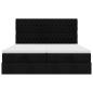 Preview: Ottoman-Bett mit Matratzen Schwarz 160x200 cm Stoff