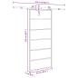 Preview: Schiebetür mit Beschlag 90x205 cm ESG-Glas & Aluminium