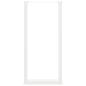 Preview: Bartischbeine U-Form 2 Stk. Weiß 40x(100-101) cm Stahl