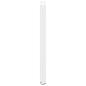Preview: Bartischbeine U-Form 2 Stk. Weiß 40x(100-101) cm Stahl