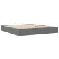 Preview: Ottoman-Bett ohne Matratze Dunkelgrau 180x200 cm Stoff