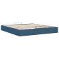 Preview: Ottoman-Bett ohne Matratze Blau 160x200 cm Stoff