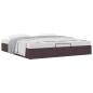 Preview: Ottoman-Bett ohne Matratze Dunkelbraun 200x200 cm Stoff