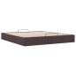 Preview: Ottoman-Bett ohne Matratze Dunkelbraun 200x200 cm Stoff