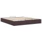 Preview: Ottoman-Bett ohne Matratze Dunkelbraun 200x200 cm Stoff