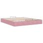 Preview: Ottoman-Bett ohne Matratze Rosa 180x200 cm Samt