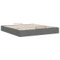 Preview: Ottoman-Bett ohne Matratze Dunkelgrau 200x200 cm Stoff