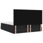 Preview: Ottoman-Bett mit Matratze Schwarz 160x200 cm Stoff