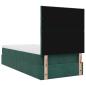 Preview: Ottoman-Bett mit Matratzen Dunkelgrün 80x200 cm Samt