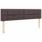 Preview: Ottoman-Bett mit Matratze Dunkelbraun 200x200 cm Stoff
