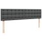 Preview: Ottoman-Bett mit Matratze Dunkelgrau 180x200 cm Stoff