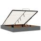 Preview: Ottoman-Bett mit Matratze Dunkelgrau 200x200 cm Stoff
