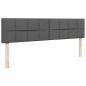 Preview: Ottoman-Bett mit Matratze Dunkelgrau 200x200 cm Stoff