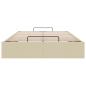 Preview: Ottoman-Bett ohne Matratze Creme 120x200 cm Stoff